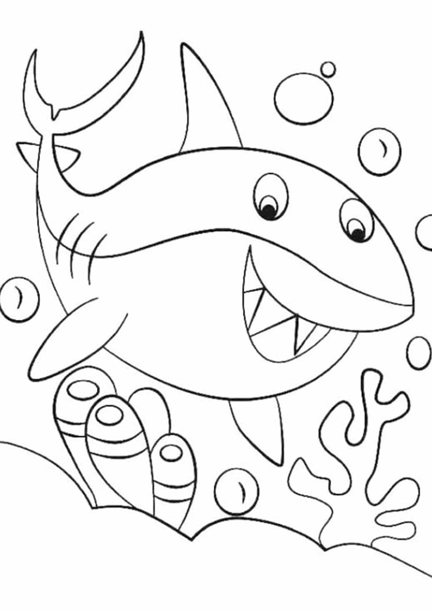 free shark coloring sheet free shark coloring sheet