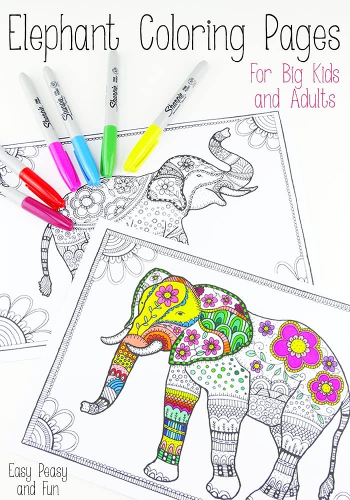 elephant coloring pages for adults elephant coloring pages for adults