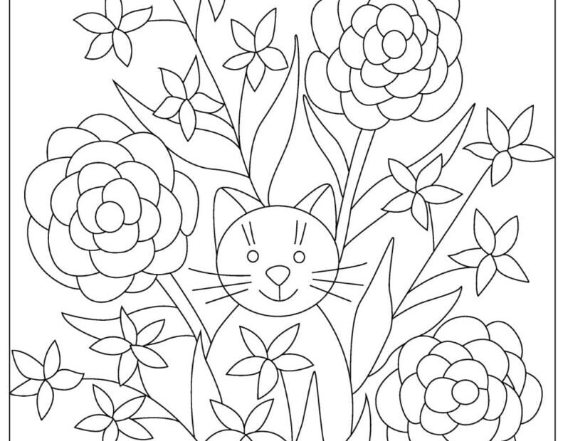 Free FLOWERS Coloring Pages For Download Printable PDF VerbNow