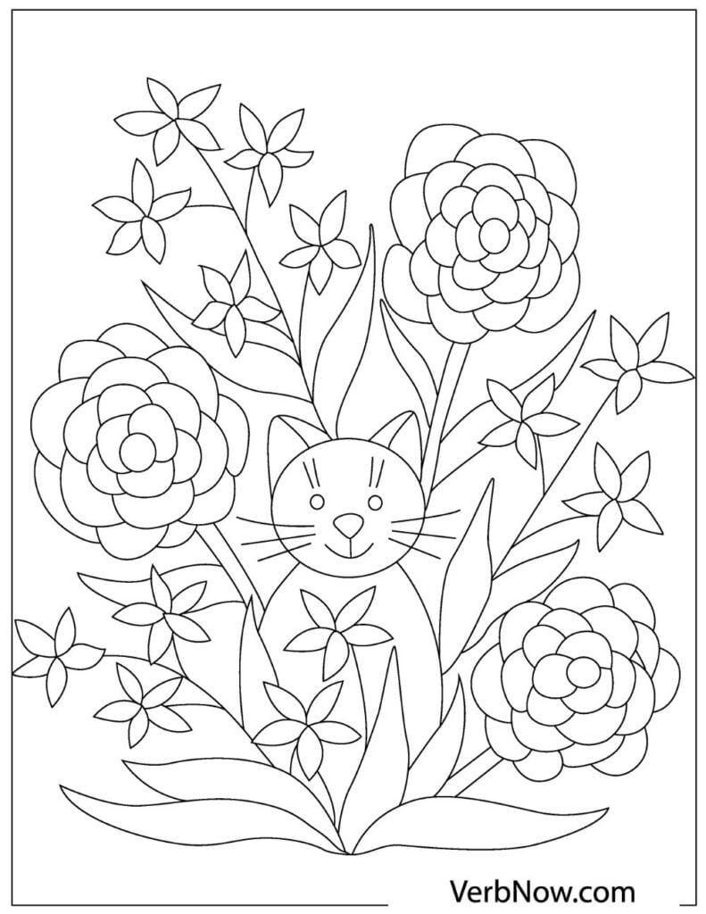 Free FLOWERS Coloring Pages For Download Printable PDF VerbNow Free FLOWERS Coloring Pages For Download Printable PDF VerbNow