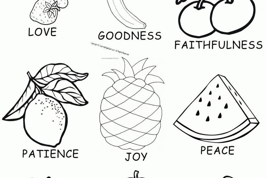 Free Fruit Of The Spirit Coloring Pages Coloring Home