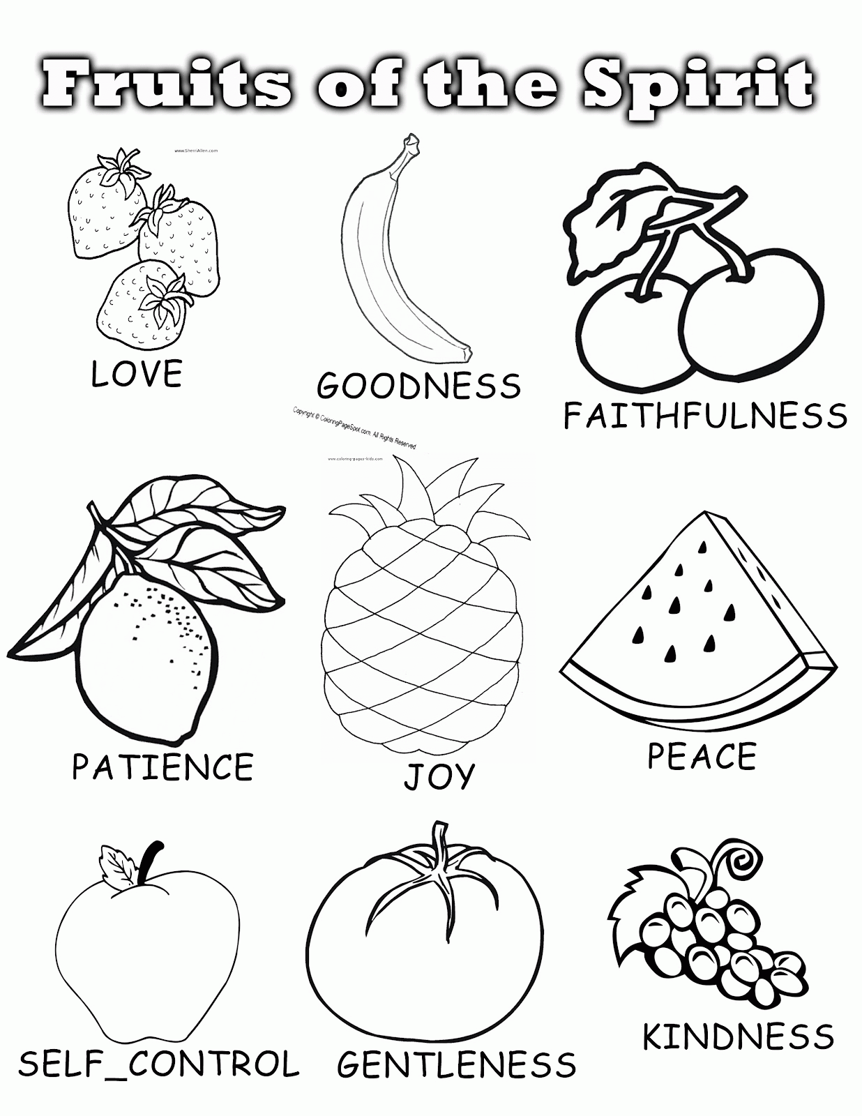 Free Fruit Of The Spirit Coloring Pages Coloring Home Free Fruit Of The Spirit Coloring Pages Coloring Home