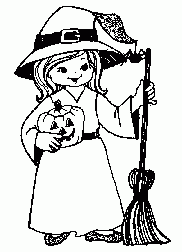 Free Halloween Coloring Sheet 02