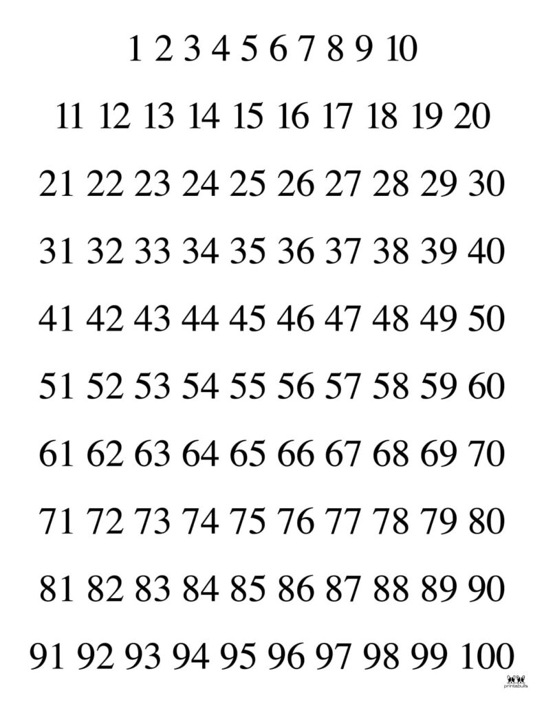 Free Large Printable Numbers 1 50 Free Printable Free Large Printable Numbers 1 50 Free Printable