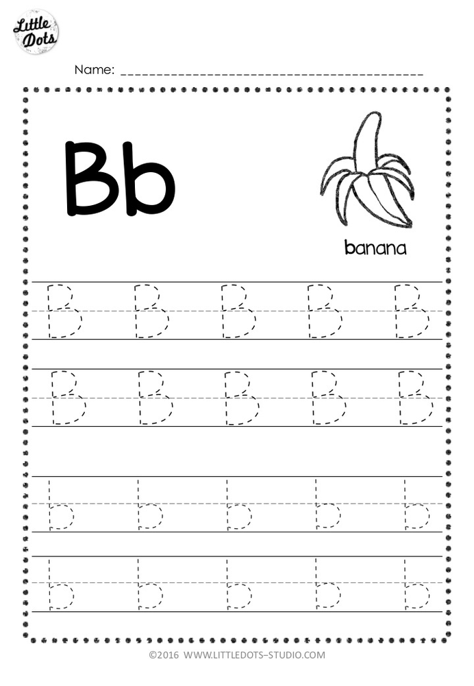 Free Letter B Tracing Worksheets For Preschool And Kindergarten Free Letter B Tracing Worksheets For Preschool And Kindergarten