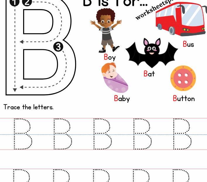 Free Letter B Worksheets For Kindergarten Pdf Infoupdate
