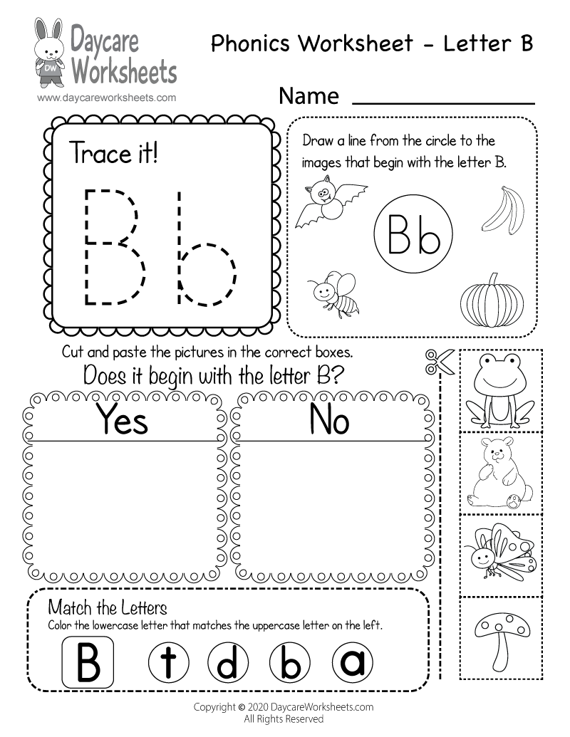Free Letter B Worksheets For Preschoolers And Kindergarten Worksheets Free Letter B Worksheets For Preschoolers And Kindergarten Worksheets