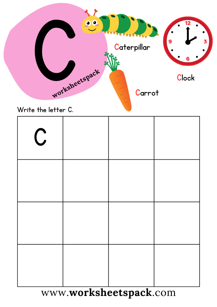 letter c worksheets pdf free letter c worksheets pdf free