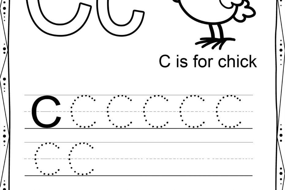 Free Letter C Tracing Worksheets Infoupdate