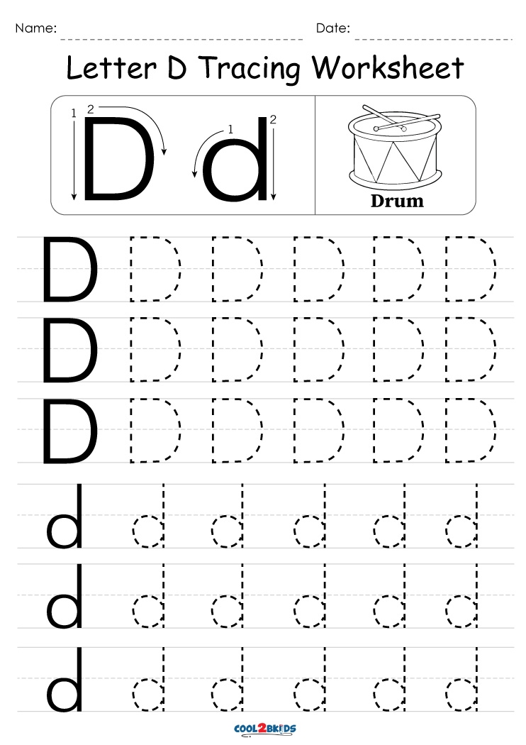 Free Letter D Tracing Worksheets 53 OFF Www elevate in Free Letter D Tracing Worksheets 53 OFF Www elevate in