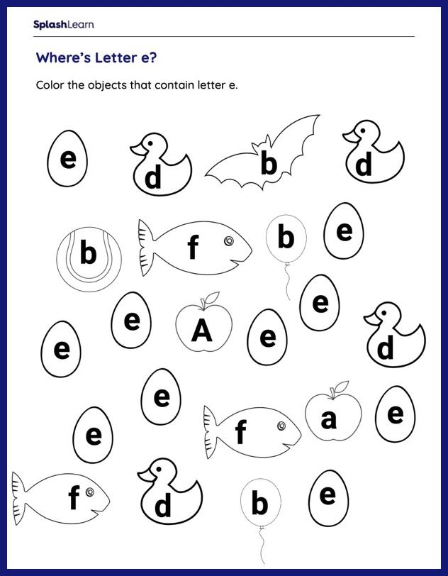 Free Letter E Phonics Worksheet For Preschool Beginning Sounds Free Letter E Phonics Worksheet For Preschool Beginning Sounds