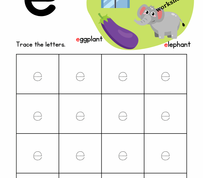 Free Letter E Printable Worksheets Worksheetspack