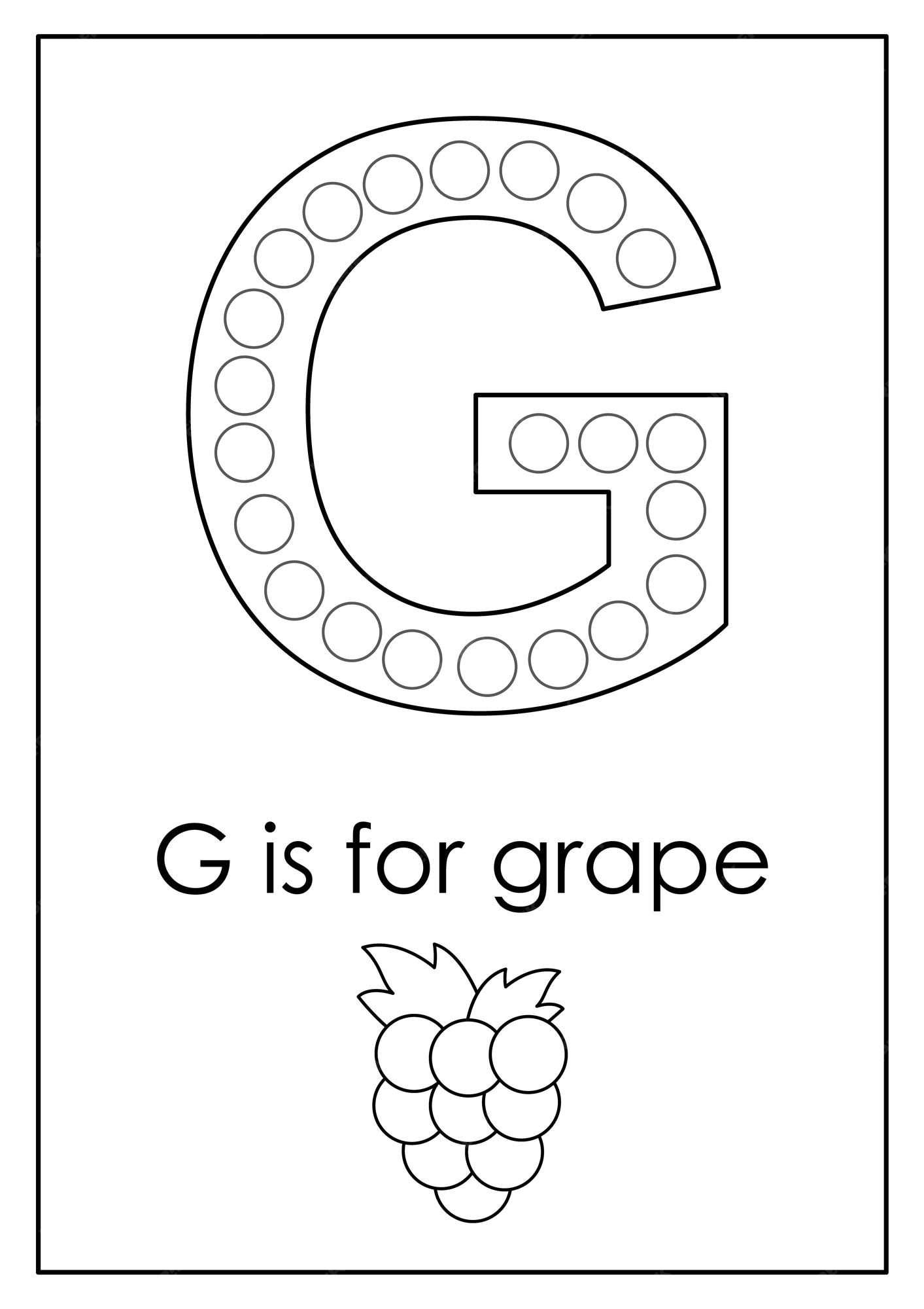 printable letter g worksheets