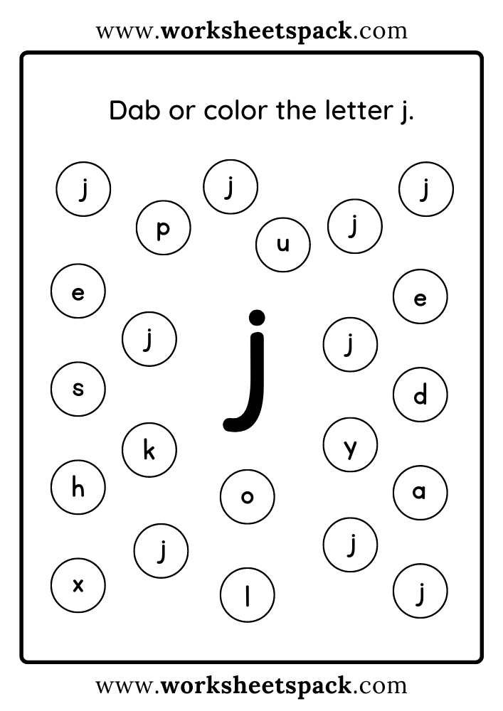 Free Letter J Printable Worksheets PDF Worksheetspack Free Letter J Printable Worksheets PDF Worksheetspack