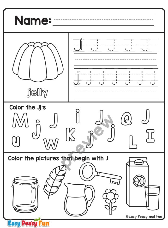 Free Letter J Worksheet For Preschoolers Download Free Letter J Free Letter J Worksheet For Preschoolers Download Free Letter J