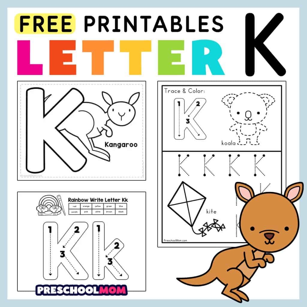 Free Letter K Worksheets For Preschool Kindergarten Kids Free Letter K Worksheets For Preschool Kindergarten Kids