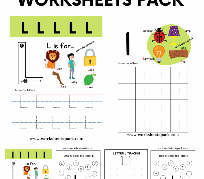 Free Letter L Printable Worksheets PDF Worksheetspack