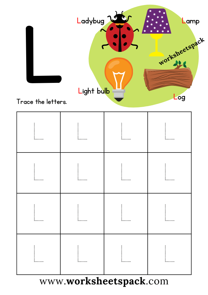 Free Letter L Printable Worksheets PDF Worksheetspack Free Letter L Printable Worksheets PDF Worksheetspack