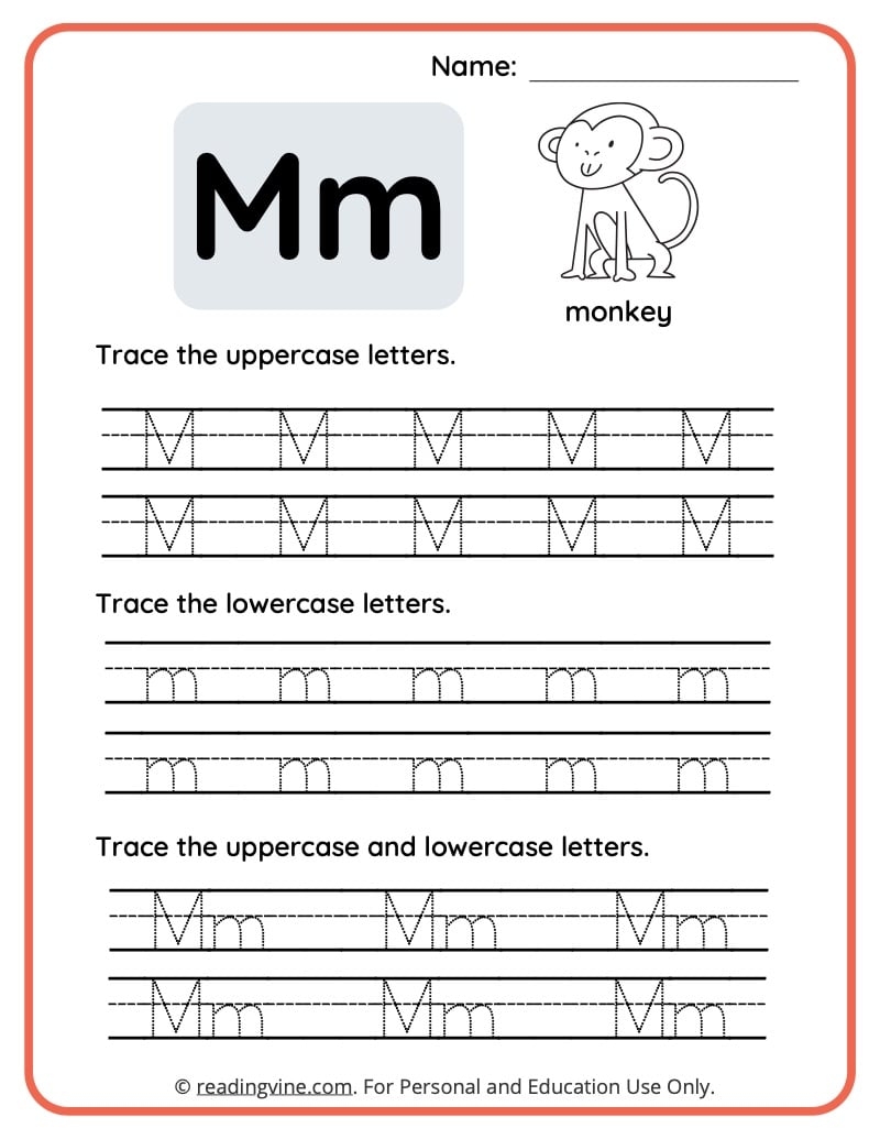 Free Letter M Printable FREE Printables Free Letter M Printable FREE Printables