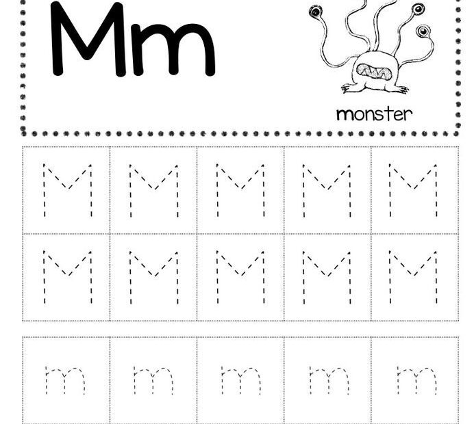 Free Letter M Tracing Worksheets Letter Tracing Worksheets