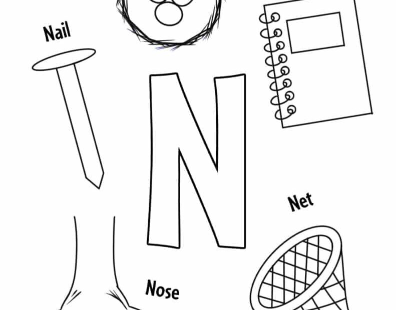 Free Letter N Worksheets For Preschool The Hollydog Blog