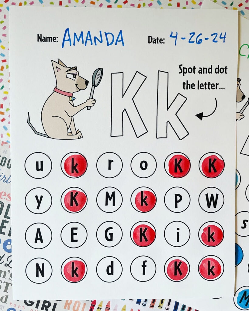 letter k recognition worksheets letter k recognition worksheets
