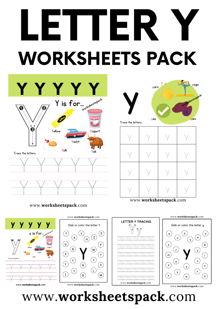 Free Letter Y Printable Worksheets PDF Worksheetspack Free Letter Y Printable Worksheets PDF Worksheetspack