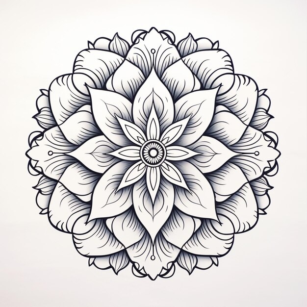 Free Mandala Coloring Sheet For Adults Premium AI generated Image Free Mandala Coloring Sheet For Adults Premium AI generated Image