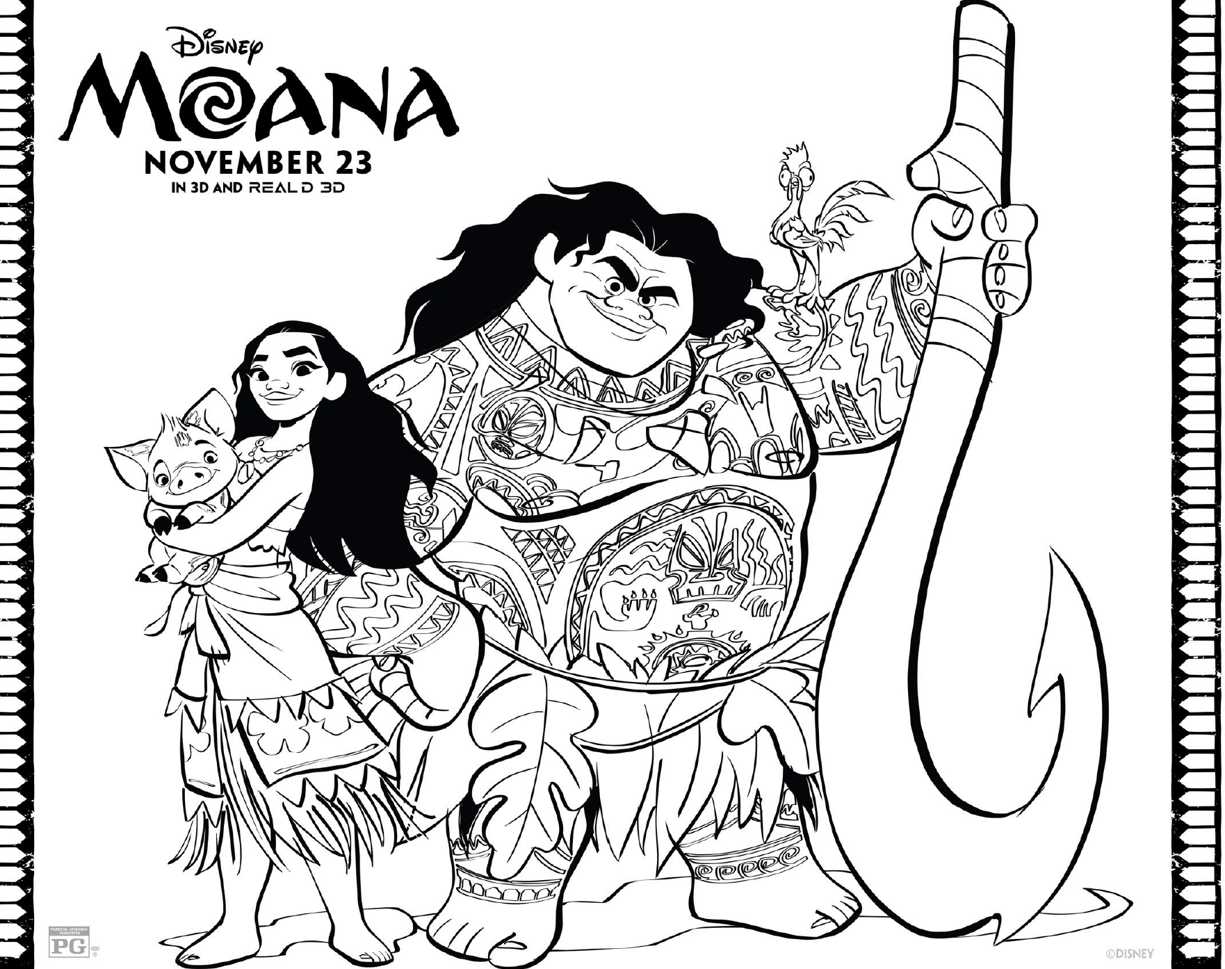 Free Moana Coloring Pages Inspired By The Disney Movie Free Moana Coloring Pages Inspired By The Disney Movie