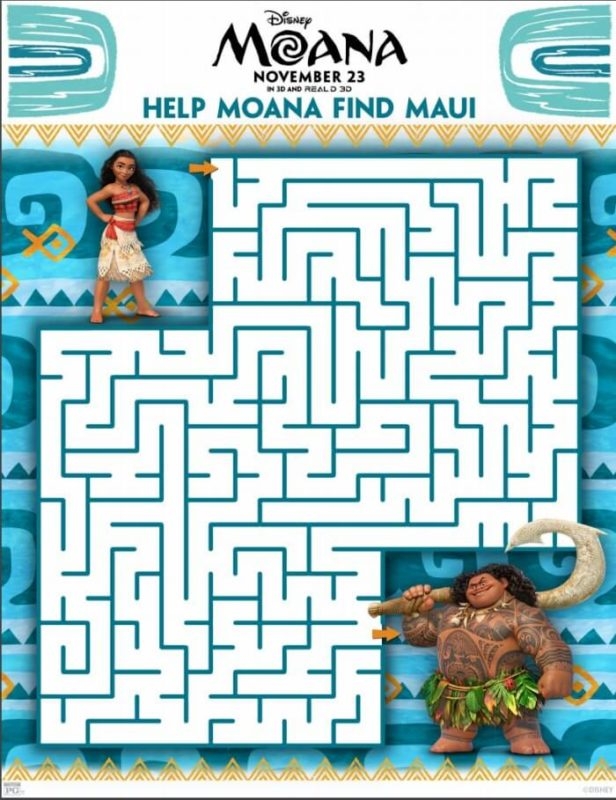 Free Moana Printables Coloring Pages Party Printables And More Free Moana Printables Coloring Pages Party Printables And More