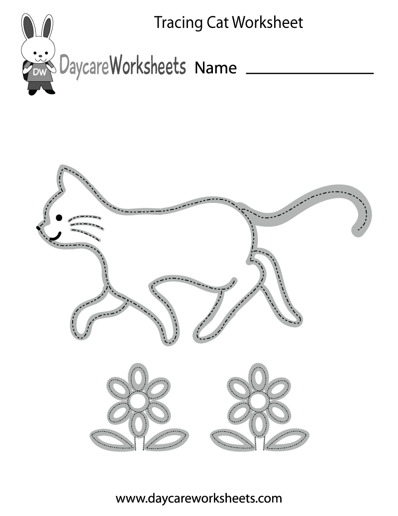 Free Preschool Tracing Cat Worksheet Free Preschool Tracing Cat Worksheet