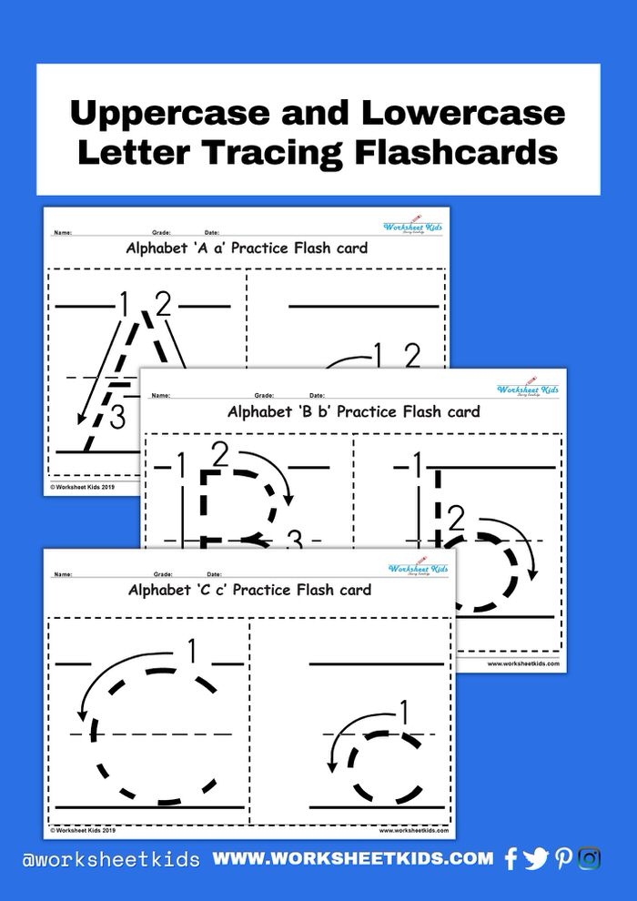 Free Printable A Z Alphabet Tracing Flashcards For Kids Free Printable A Z Alphabet Tracing Flashcards For Kids