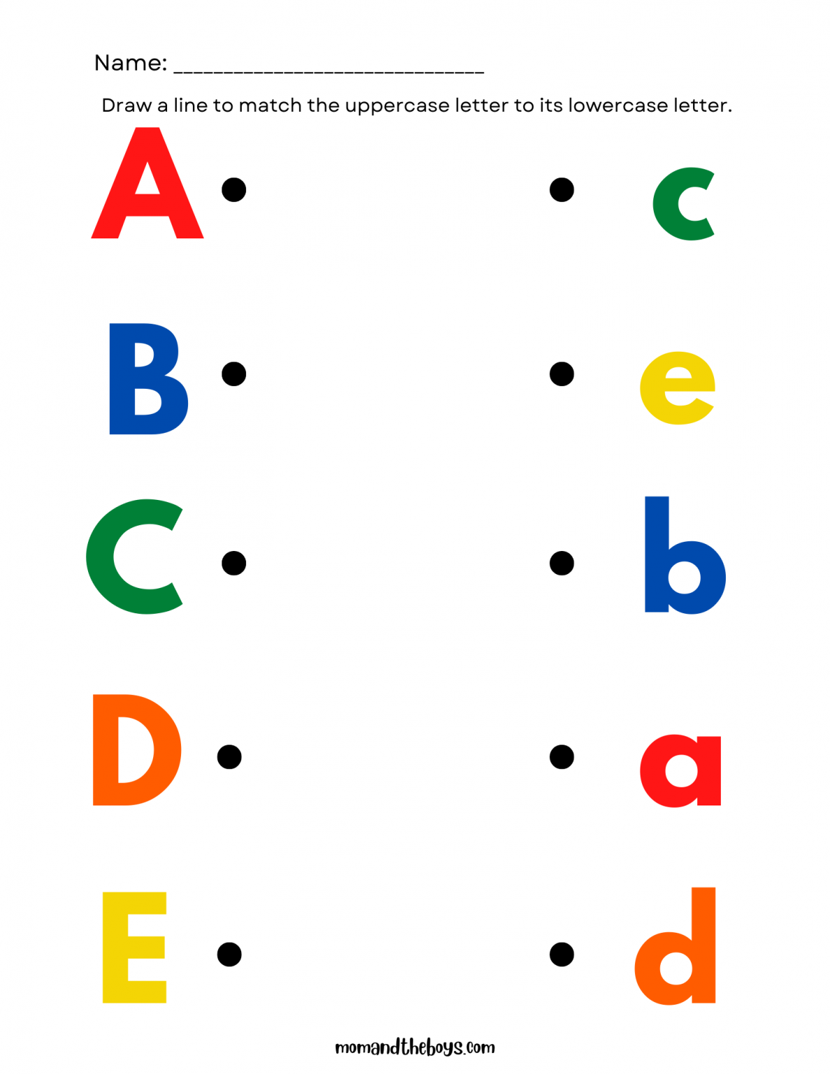 printable alphabet letters for preschoolers