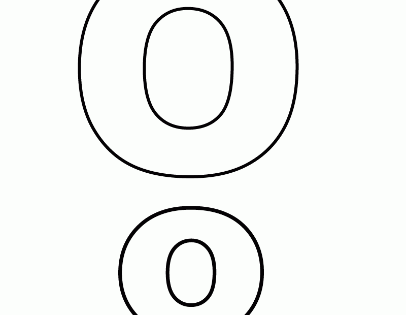 Free Printable Alphabet Letter O Coloring Page