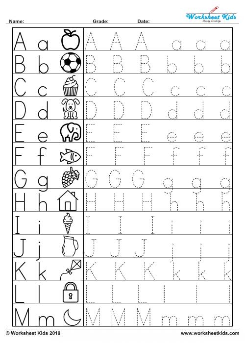 Free Printable Alphabet Letters Upper And Lower Case Tracing Worksheets Free Printable Alphabet Letters Upper And Lower Case Tracing Worksheets