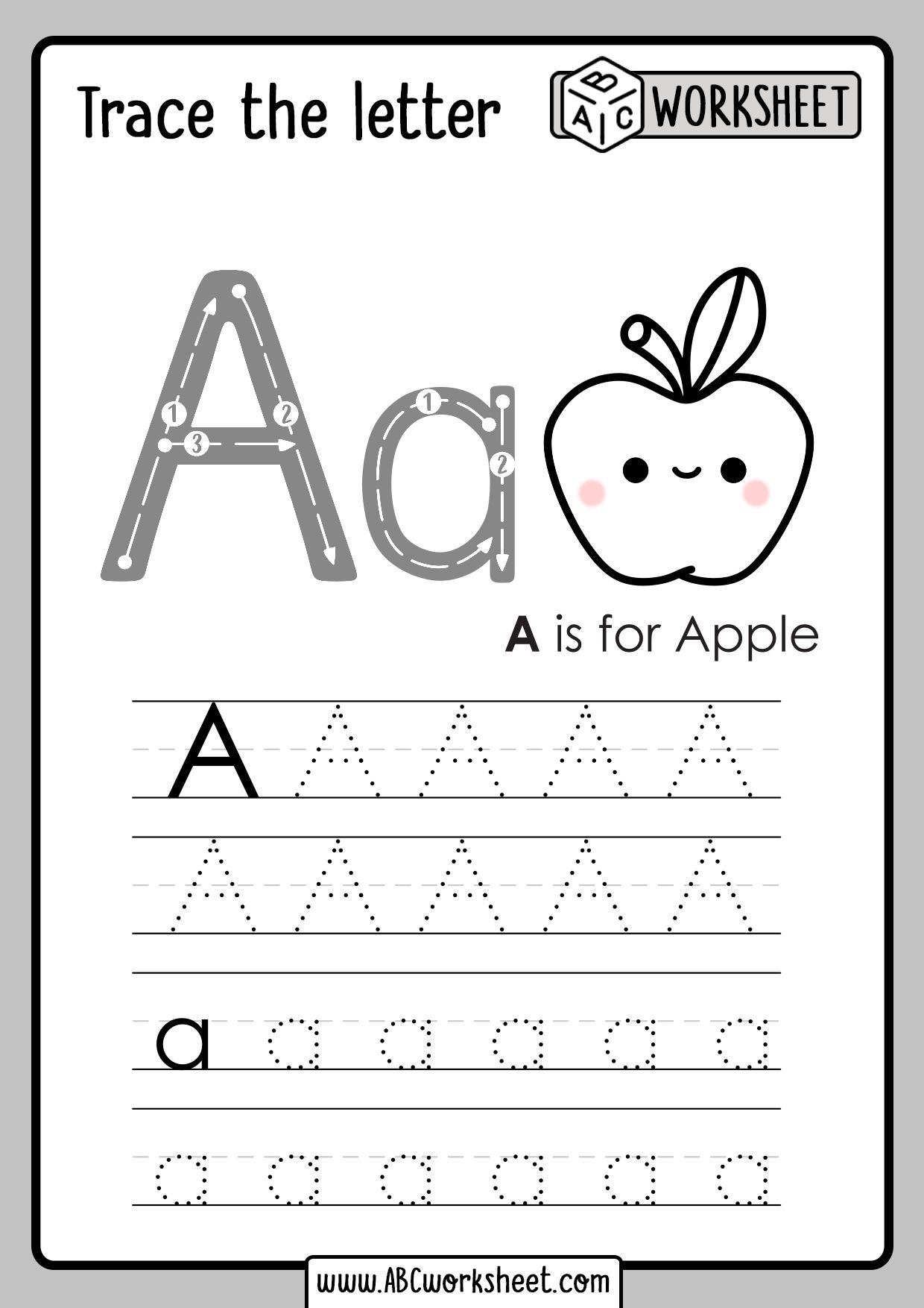 Free Printable Alphabet Tracing Worksheets Free Printable Alphabet Tracing Worksheets