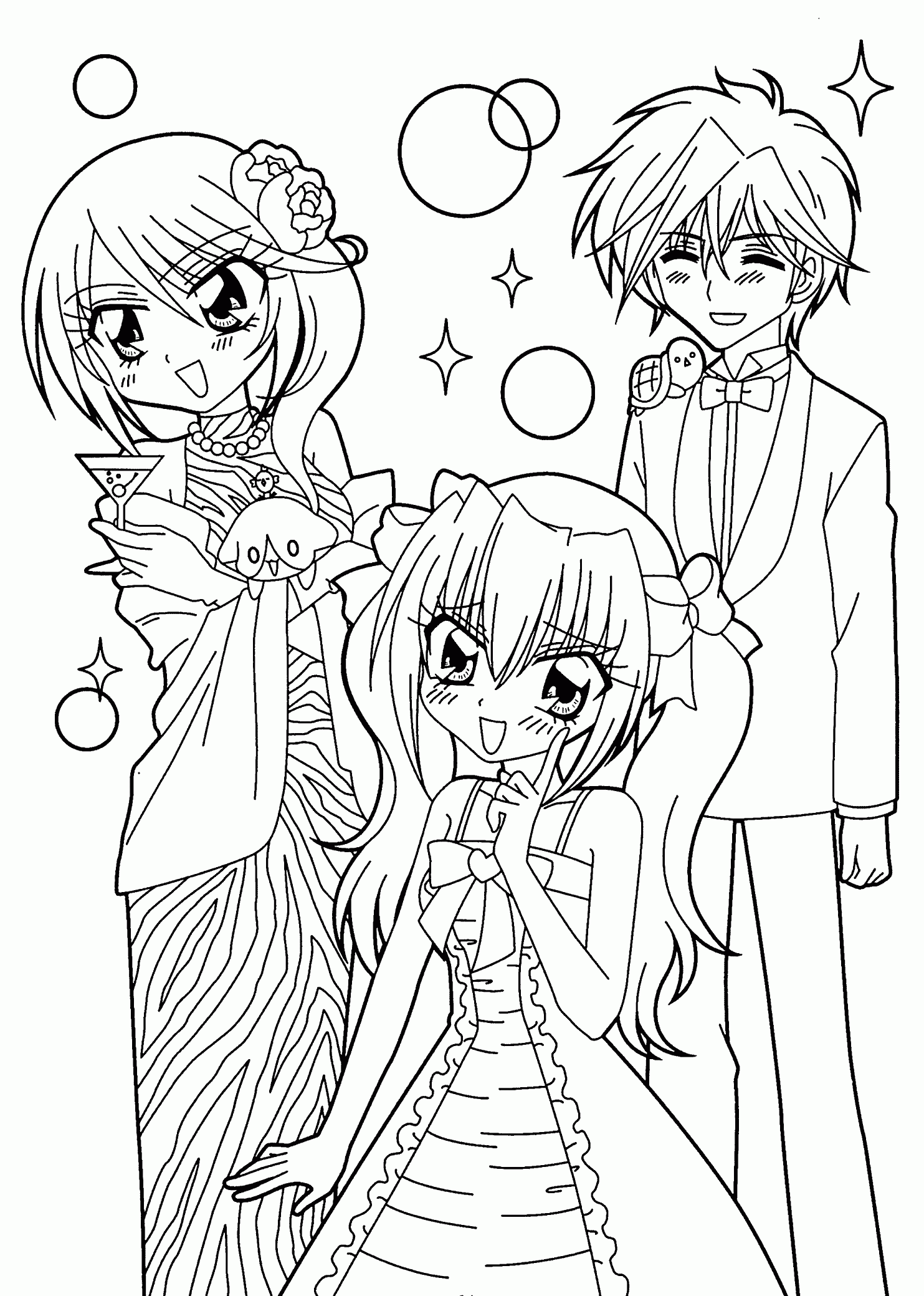 Free Printable Anime Coloring Pages Coloring Home