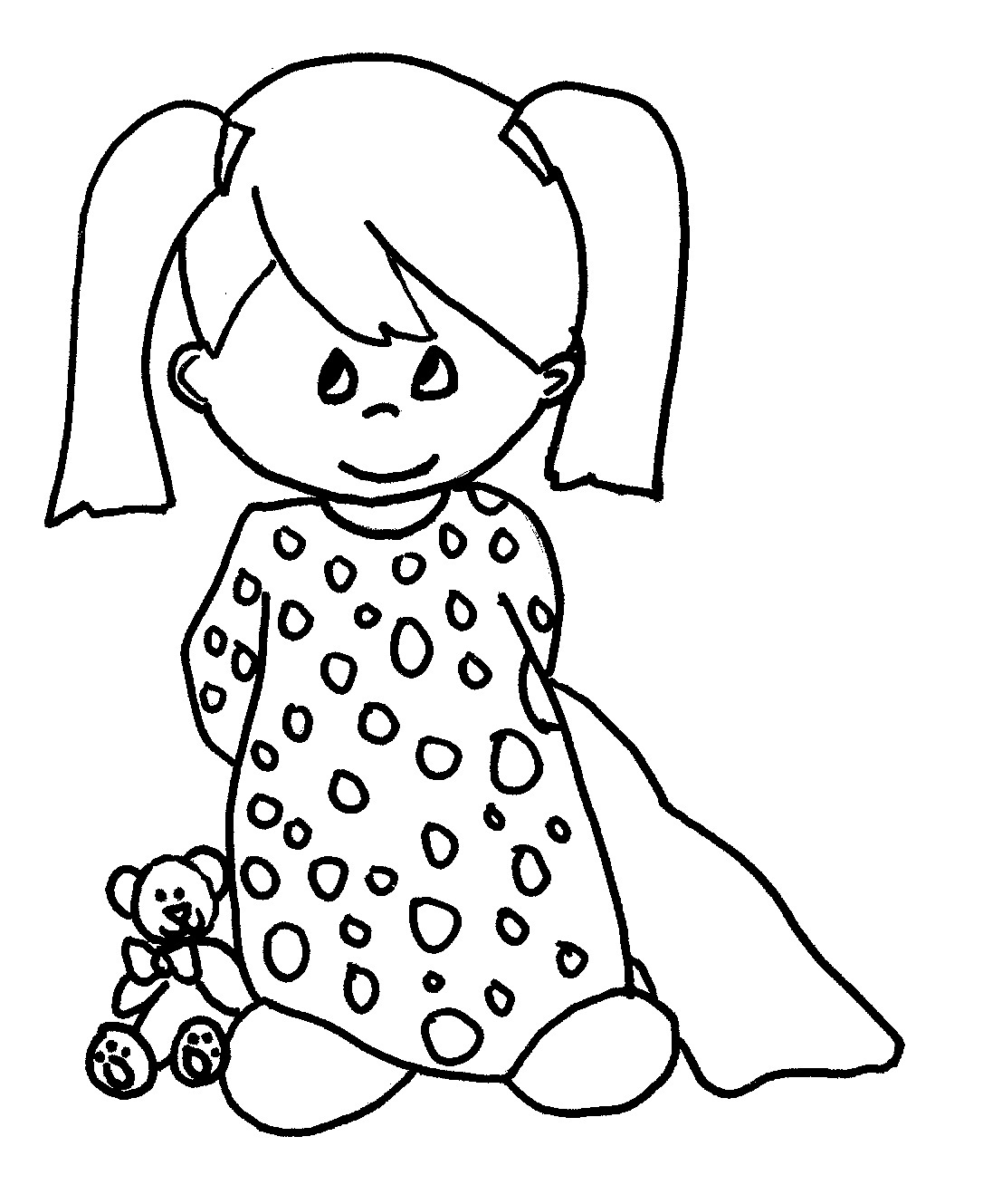 Baby Girl Coloring Pages Baby Girl Coloring Pages