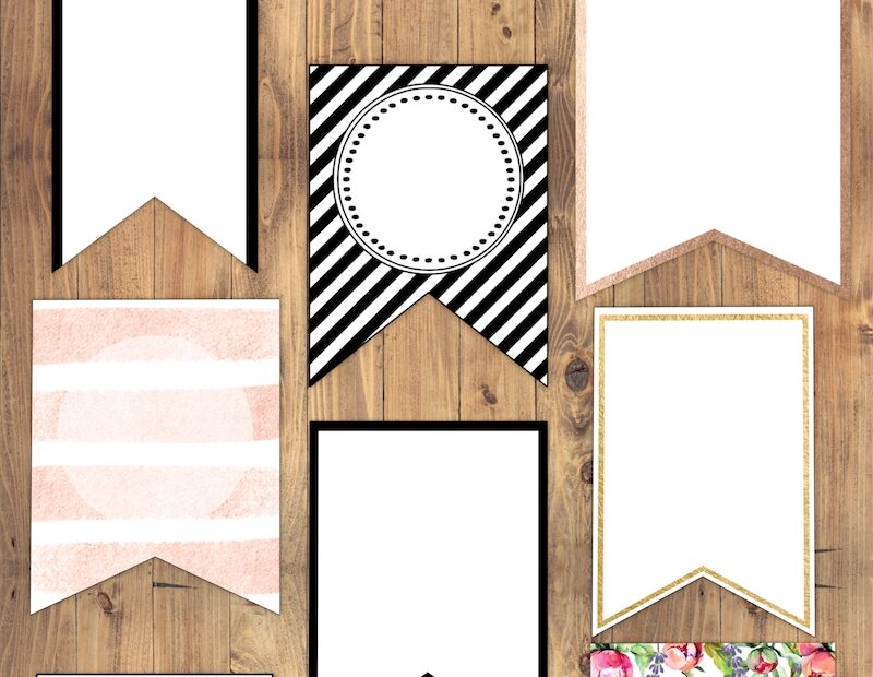 Free Printable Banner Templates Blank Banners Paper Trail Design