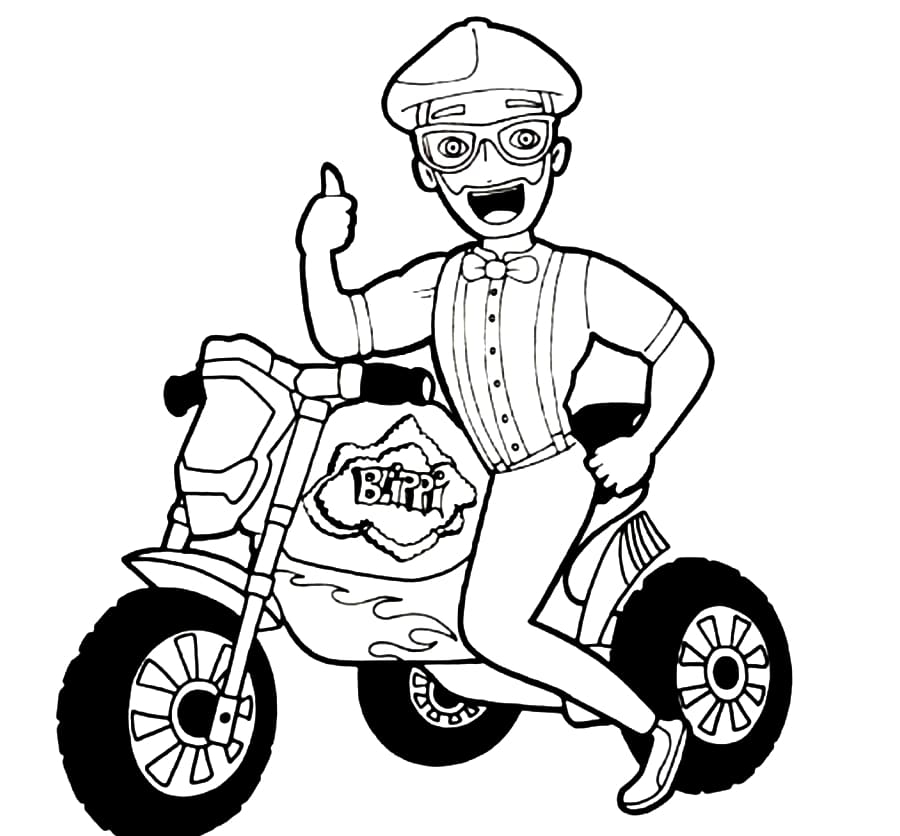 Free Printable Blippi Coloring Pages For Kids WONDER DAY Coloring 