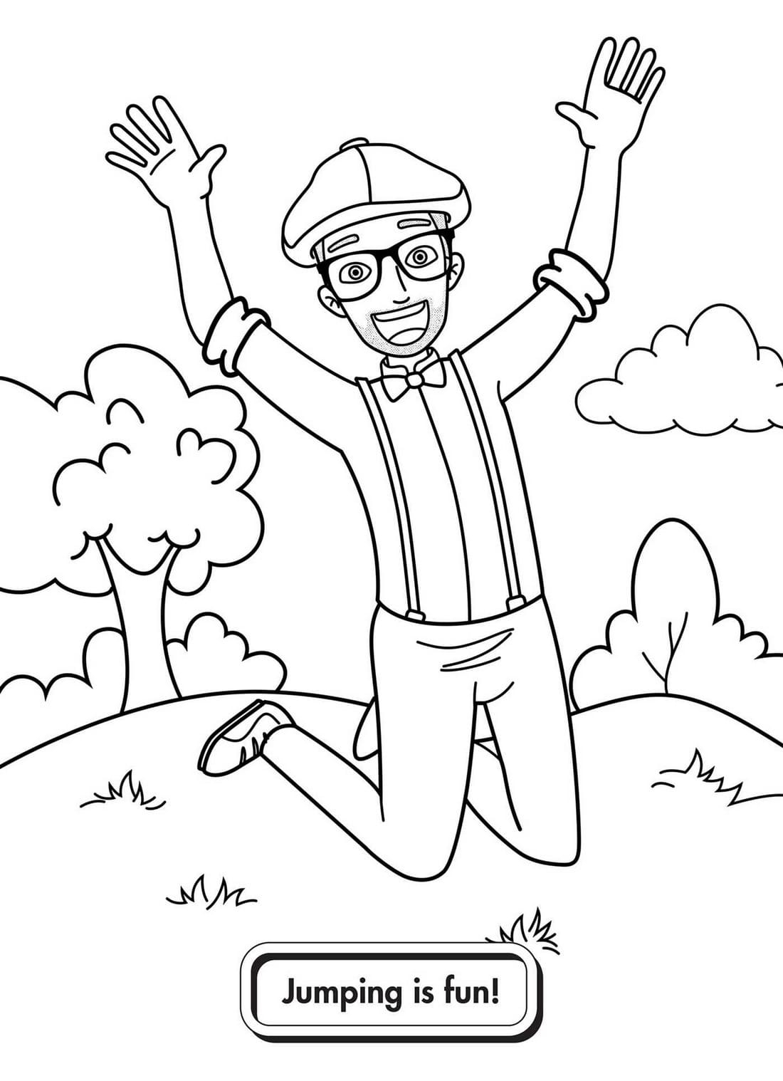 Free Printable Blippi Coloring Pages For Kids WONDER DAY Coloring 
