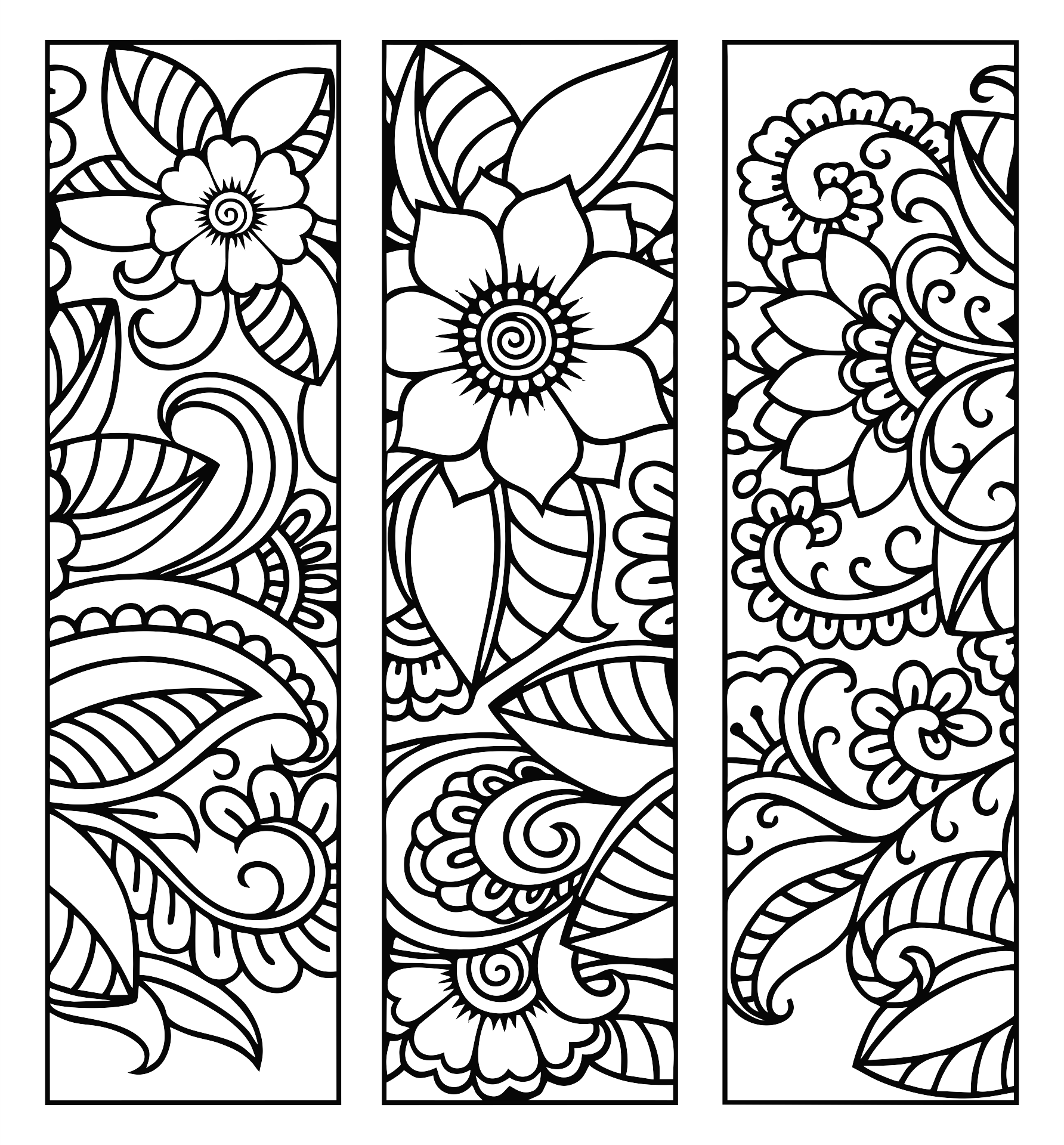 Bookmark Coloring Pages Printable Bookmark Coloring Pages Printable