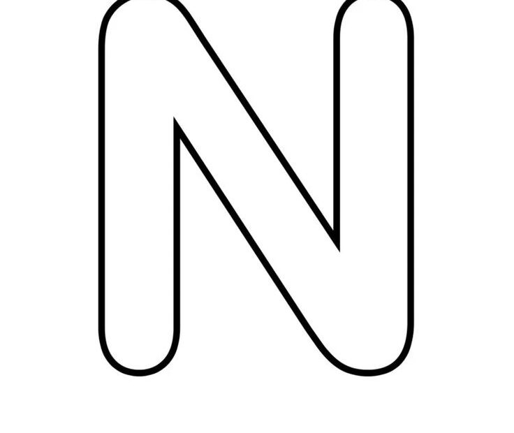 Free Printable Bubble Letter N Write Draw In Bubble Letters