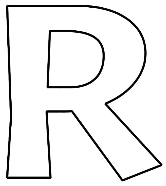 Free Printable Bubble Letter R Free Printable Bubble Letter R
