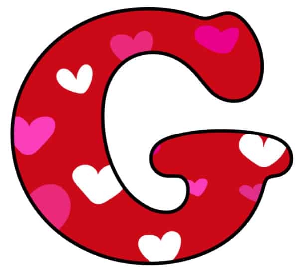Free Printable Bubble Letters Colorful Valentine Bubble Letter G Free Printable Bubble Letters Colorful Valentine Bubble Letter G