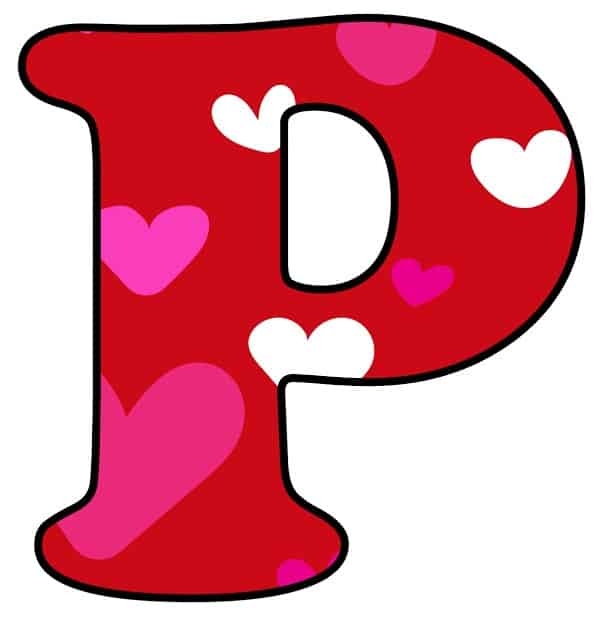 Free Printable Bubble Letters Colorful Valentine Bubble Letter P Free Printable Bubble Letters Colorful Valentine Bubble Letter P