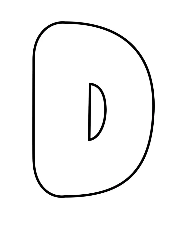 letter d printable free letter d printable free