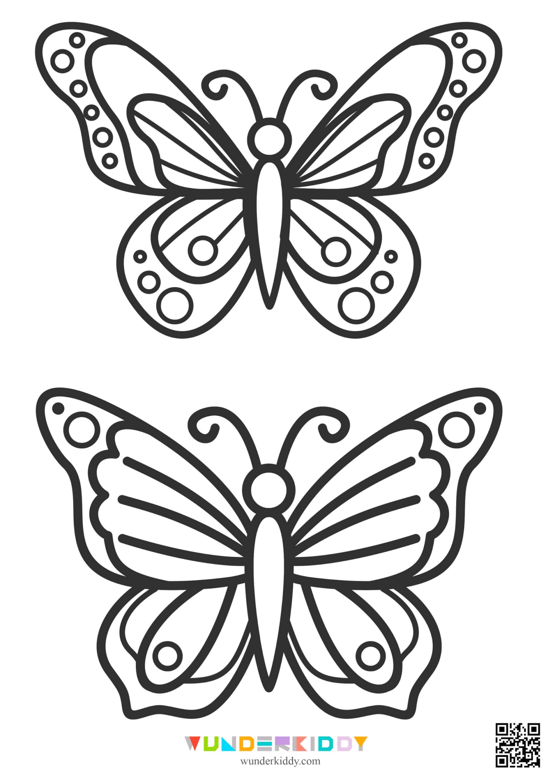 Free Butterfly Coloring Free Butterfly Coloring