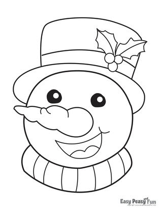 printable easy christmas coloring pages printable easy christmas coloring pages
