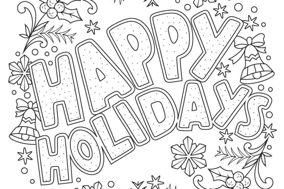 Free Printable Christmas Coloring Pages Free Printable